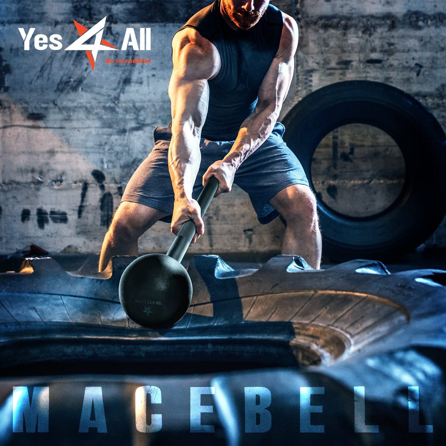 Steel mace for a complete workout: Strengthens your body, shoulders, and forearms. Ideal for strength, rehabilitation, and stretching. Weights range from 5 to 30 pounds.