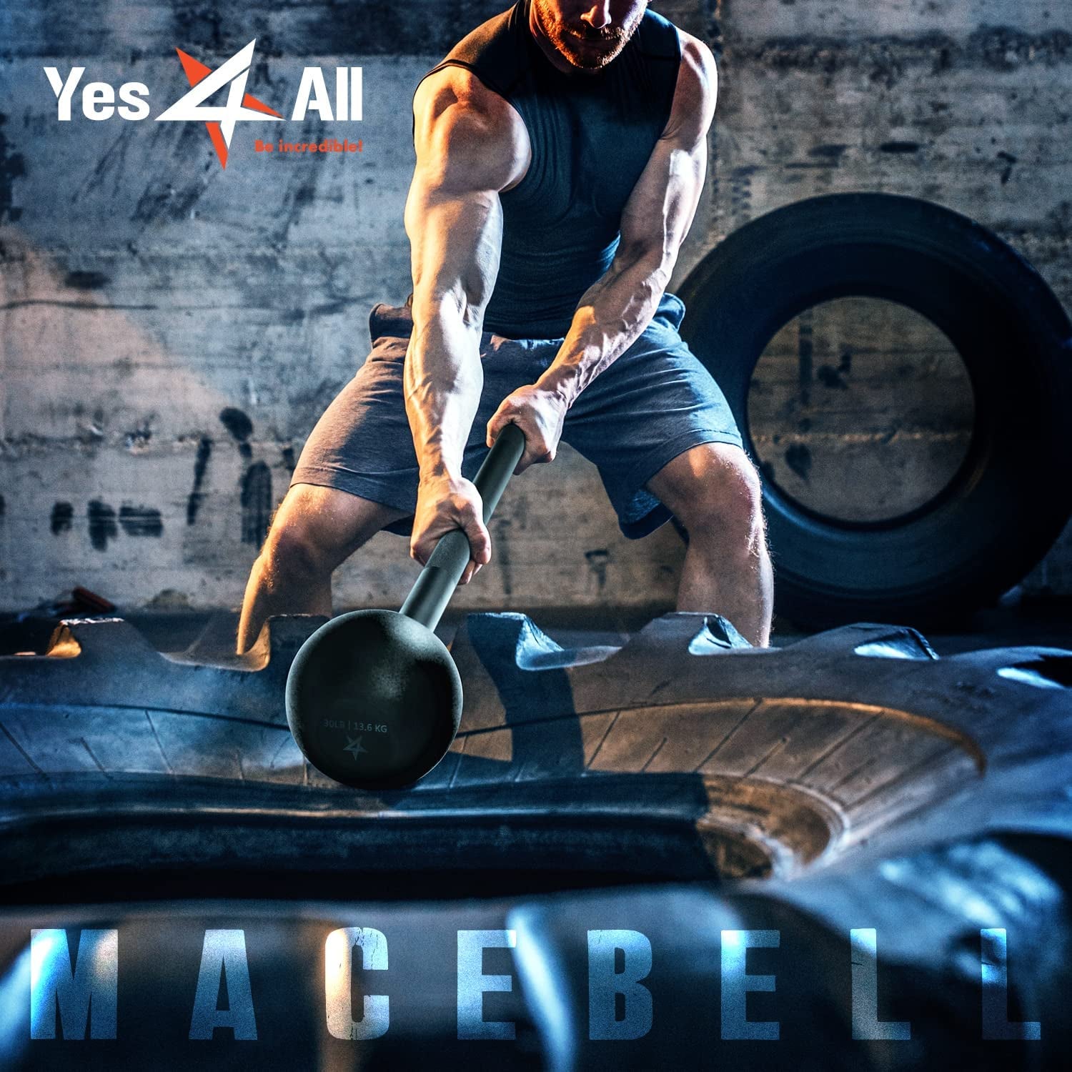 Steel mace for a complete workout: Strengthens your body, shoulders, and forearms. Ideal for strength, rehabilitation, and stretching. Weights range from 5 to 30 pounds.